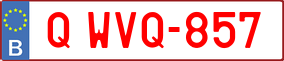 Trailer License Plate